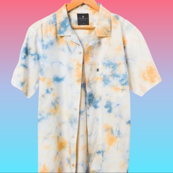 Junk Food Clothing Other - TIE DYE POPLIN CAMP SHIRT